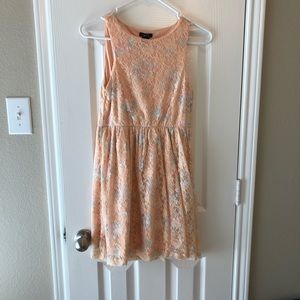 Peach Lace Dress